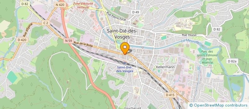 localisation de l'entreprise SCI LINEO  SAINT-DIE-DES-VOSGES