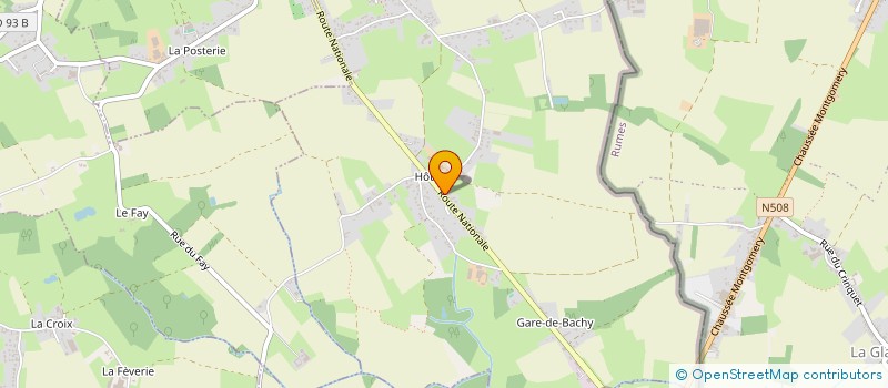 localisation de l'entreprise SCI LINEOR  BACHY