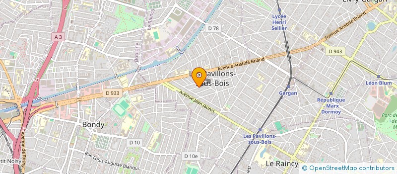 localisation de l'entreprise SCI LINES  LES PAVILLONS-SOUS-BOIS