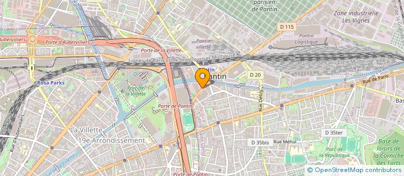 localisation de l'entreprise SCI LINGZHI  PANTIN