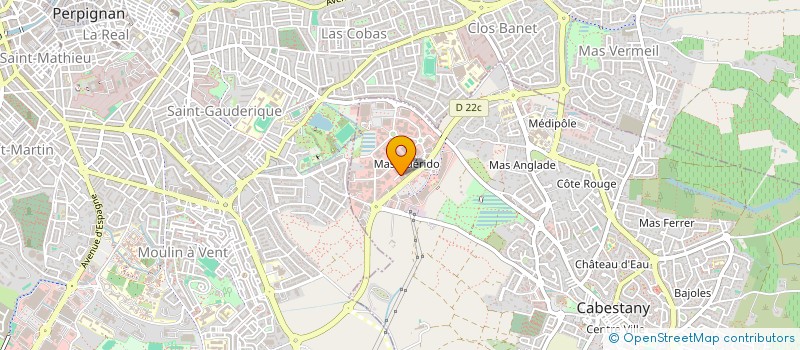 localisation de l'entreprise SCI LINIALEX  CABESTANY