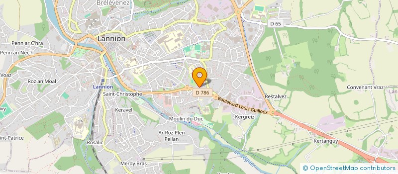 localisation de l'entreprise SCI LINITY  LANNION