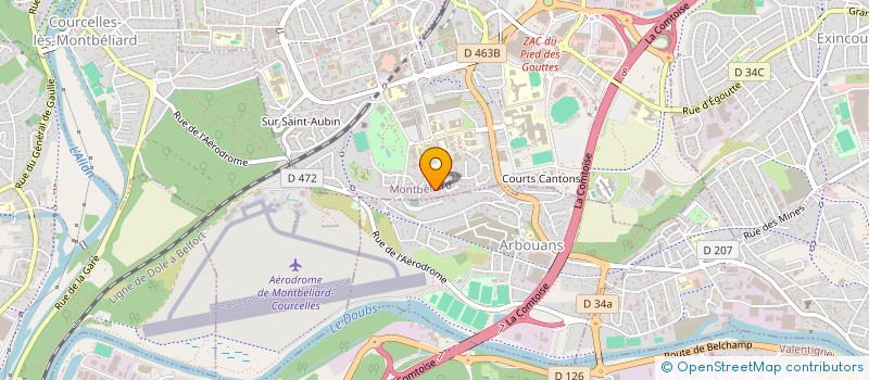 localisation de l'entreprise SCI LINIZIA à MONTBELIARD