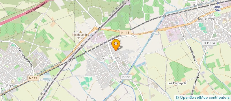 localisation de l'entreprise SCI LINK  VALERGUES