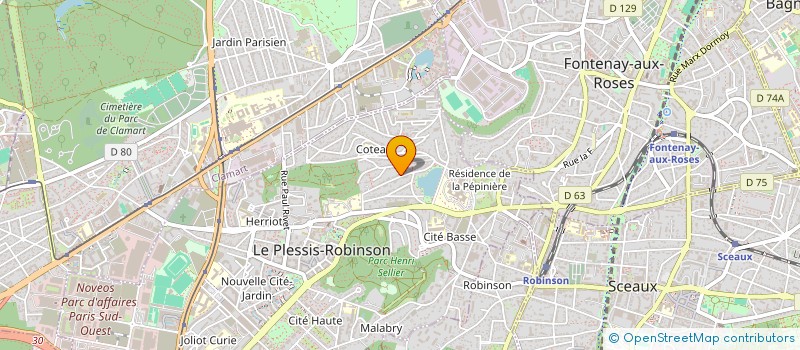 localisation de l'entreprise SCI LINKIMMO  CHATILLON