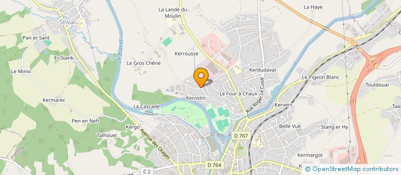 localisation de l'entreprise SCI LINNE  PONTIVY