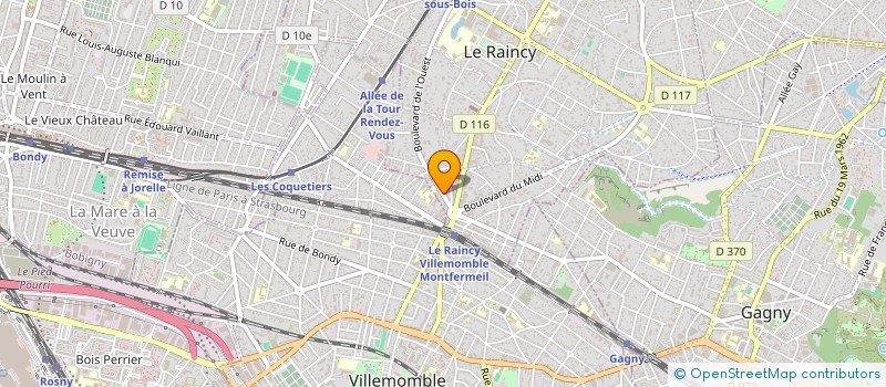 localisation de l'entreprise SCI LINO à LE RAINCY