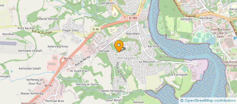 localisation de l'entreprise SCI LINTANF à QUIMPER