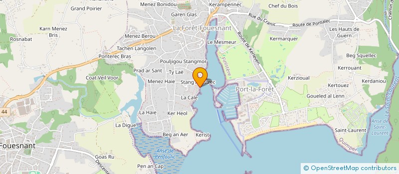 localisation de l'entreprise SCI LINUEN  LA FORET-FOUESNANT