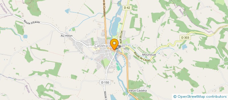 localisation de l'entreprise SCI LINWARE  CASTERA-VERDUZAN