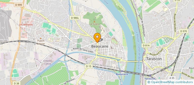 localisation de l'entreprise SCI LIOGER  BEAUCAIRE