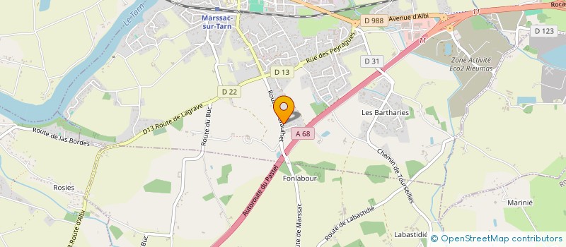 localisation de l'entreprise SCI LION  MARSSAC-SUR-TARN