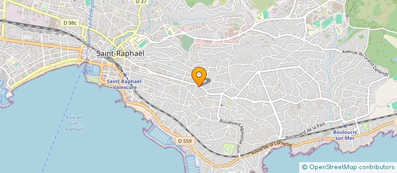 localisation de l'entreprise SCI LION DE MER  SAINT-RAPHAEL