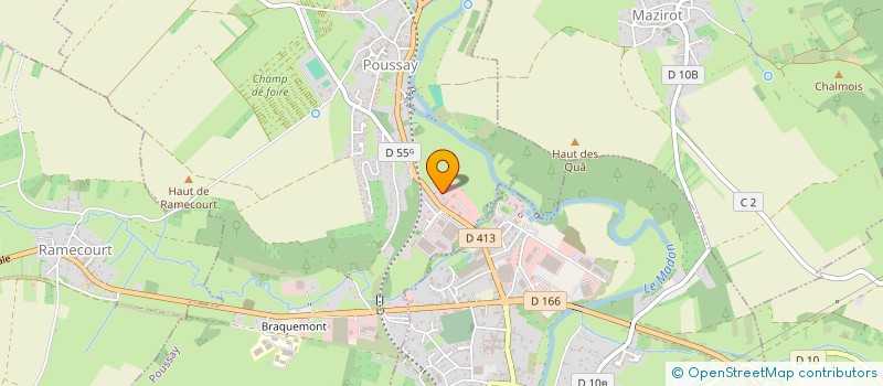 localisation de l'entreprise SCI LION LAVAGES  POUSSAY