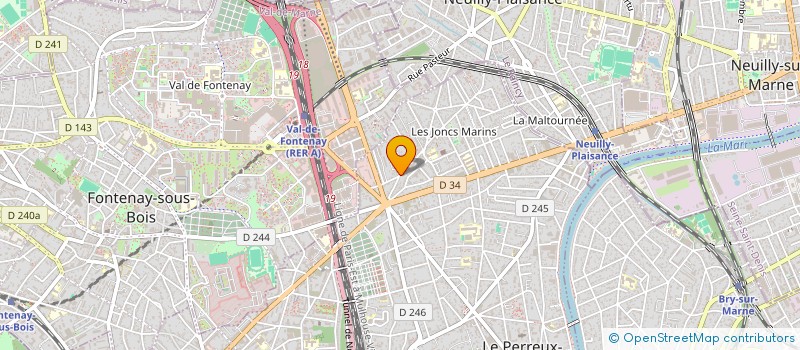 localisation de l'entreprise SCI LIONAT  LE PERREUX-SUR-MARNE