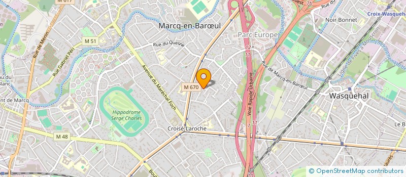 localisation de l'entreprise SCI LIONS à MARCQ-EN-BARŒUL