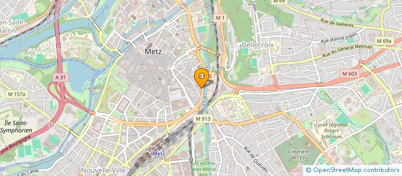 localisation de l'entreprise SCI LIOR  METZ