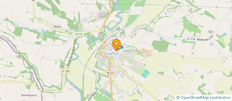 localisation de l'entreprise SCI LIORS  CAUDECOSTE