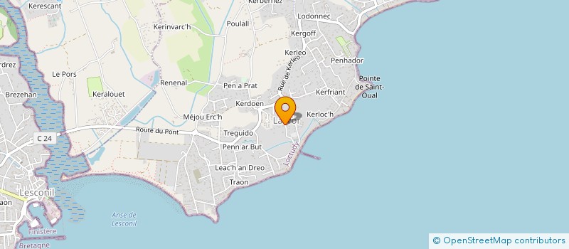 localisation de l'entreprise SCI LIOU AN TARZ  LOCTUDY