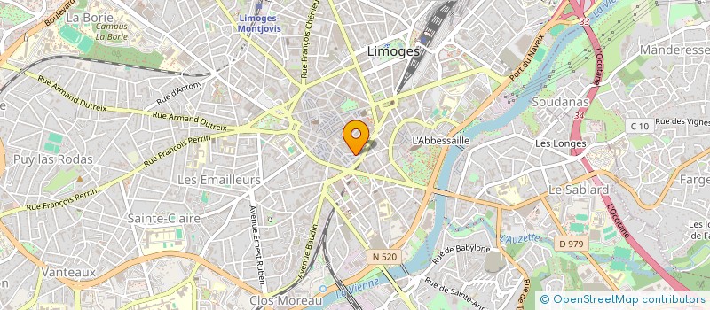 localisation de l'entreprise SCI LIPO à LIMOGES