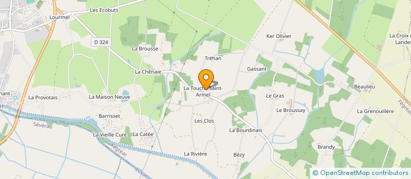 localisation de l'entreprise SCI LIPTON  FEGREAC