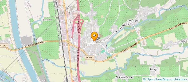 localisation de l'entreprise SCI LIRISE  CHANAS