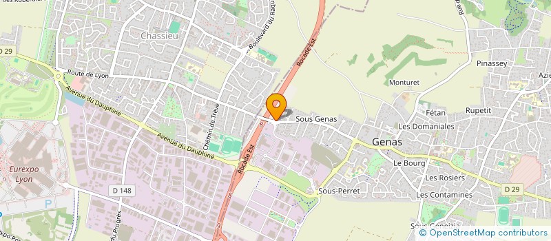 localisation de l'entreprise SCI LIRO  GENAS