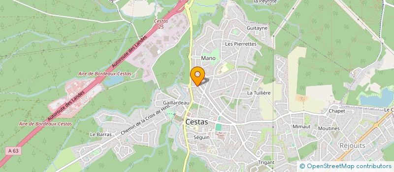 localisation de l'entreprise SCI LIROMAS  CESTAS