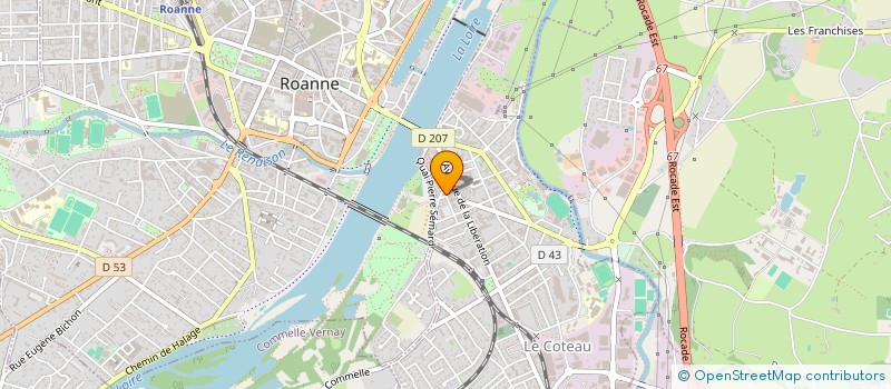 localisation de l'entreprise SCI LIROSA  LE COTEAU