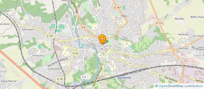 localisation de l'entreprise SCI LIRZHIN  GUINGAMP