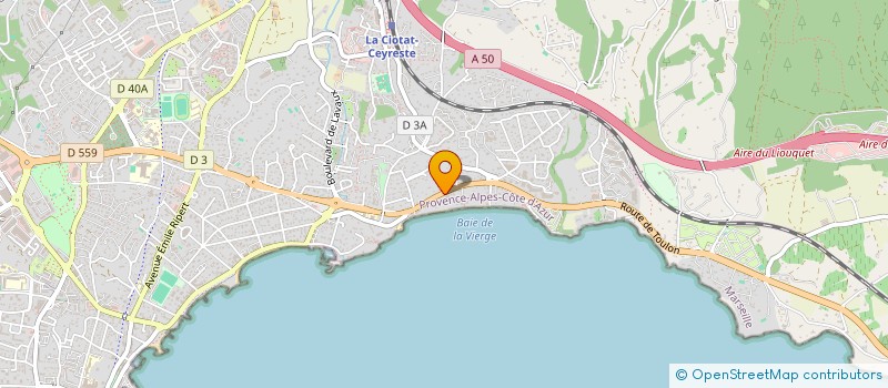 localisation de l'entreprise SCI LIS AURETO  LA CIOTAT