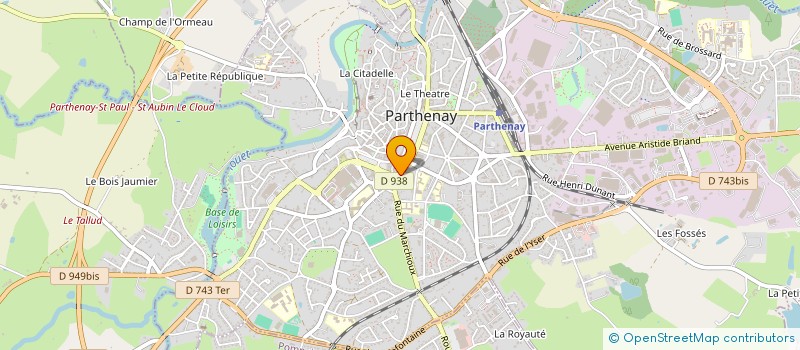 localisation de l'entreprise SCI LISA à PARTHENAY