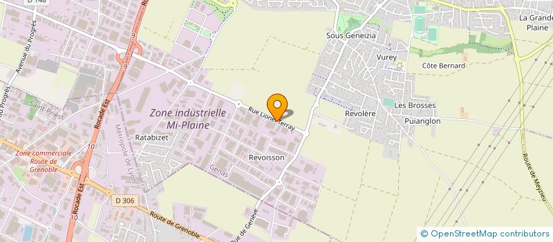 localisation de l'entreprise SCI LISA  GENAS