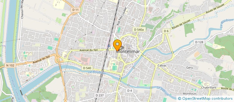 localisation de l'entreprise SCI LISA à MONTELIMAR