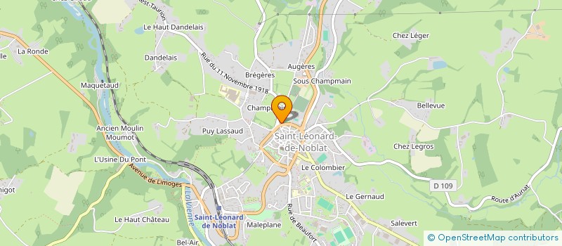 localisation de l'entreprise SCI LISA à SAINT-LEONARD-DE-NOBLAT