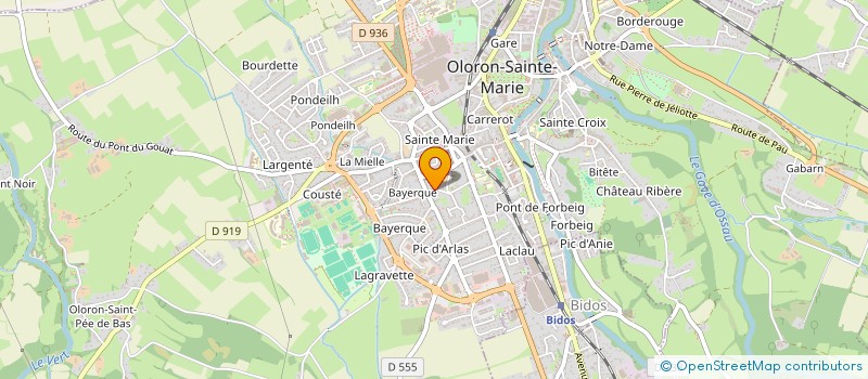 localisation de l'entreprise SCI LISA  OLORON-SAINTE-MARIE