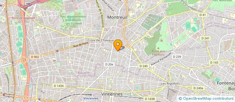 localisation de l'entreprise SCI LISA à MONTREUIL