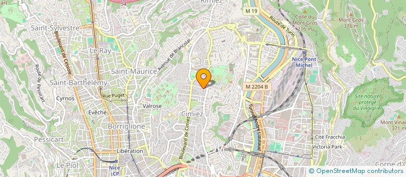 localisation de l'entreprise SCI LISA à NICE