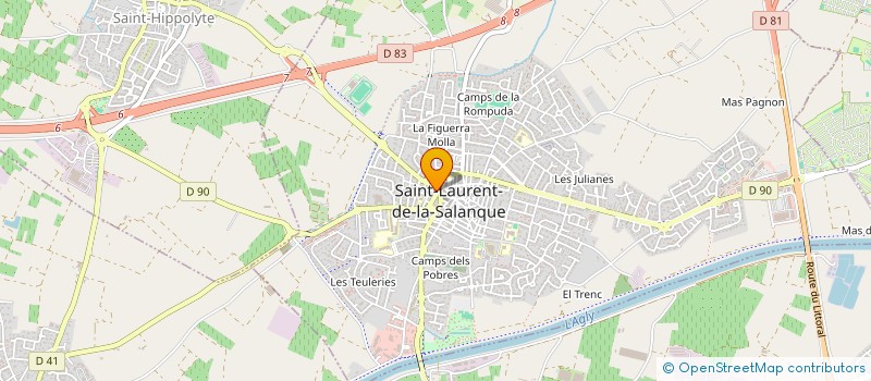 localisation de l'entreprise SCI LISA  SAINT-LAURENT-DE-LA-SALANQUE