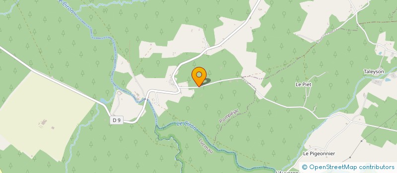 localisation de l'entreprise SCI LISA  POMPEJAC