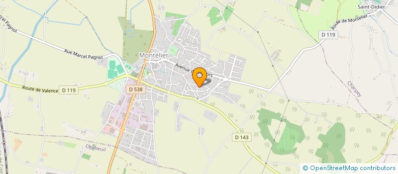 localisation de l'entreprise SCI LISA à MONTELIER