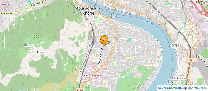 localisation de l'entreprise SCI LISA à TOURNON-SUR-RHONE