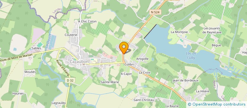 localisation de l'entreprise SCI LISA  CAZAUBON