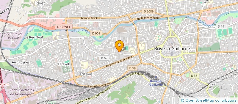 localisation de l'entreprise SCI LISA  BRIVE-LA-GAILLARDE