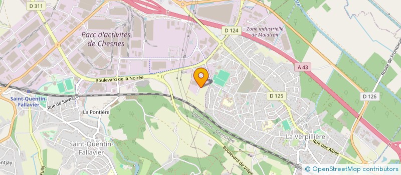 localisation de l'entreprise SCI LISA II  SAINT-QUENTIN-FALLAVIER