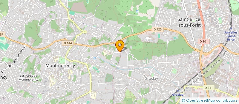 localisation de l'entreprise SCI LISABAR  MONTMORENCY