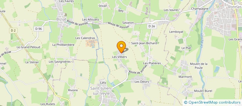 localisation de l'entreprise SCI LISAEM IMMO  SAINT-JULIEN-SUR-VEYLE