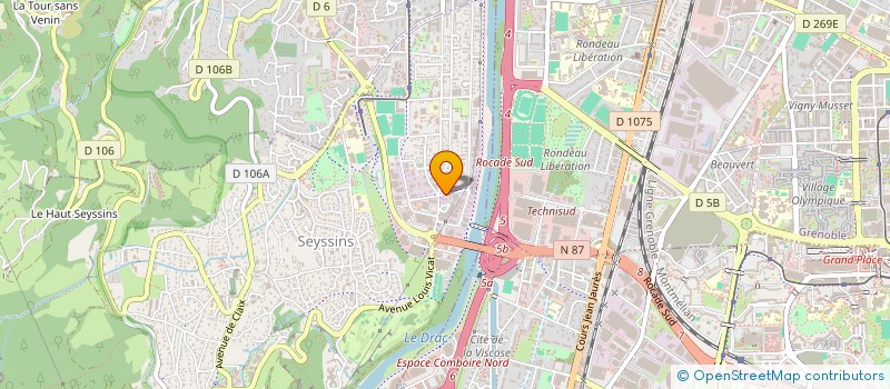 localisation de l'entreprise SCI LISALEXIS  SEYSSINS