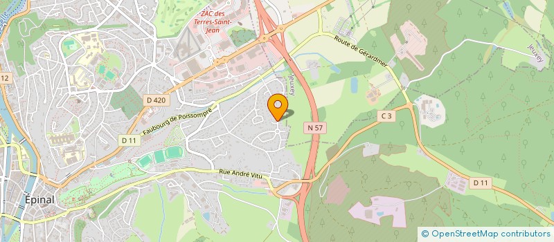 localisation de l'entreprise SCI LISAMA à EPINAL
