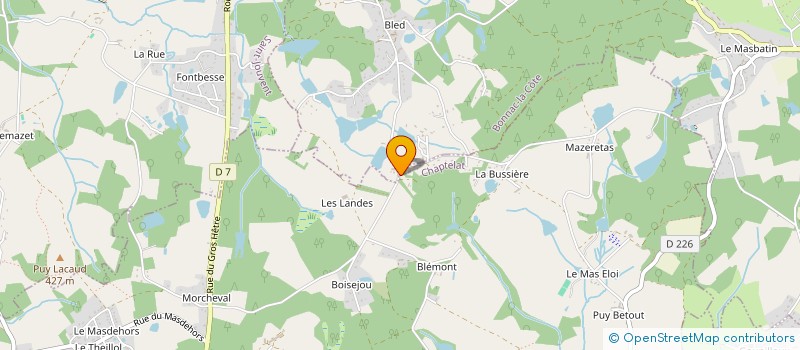 localisation de l'entreprise SCI LISANDRE à CHAPTELAT